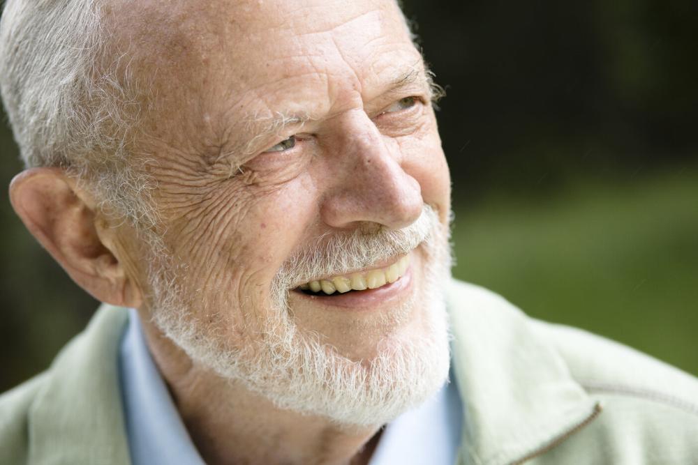 older man smiling