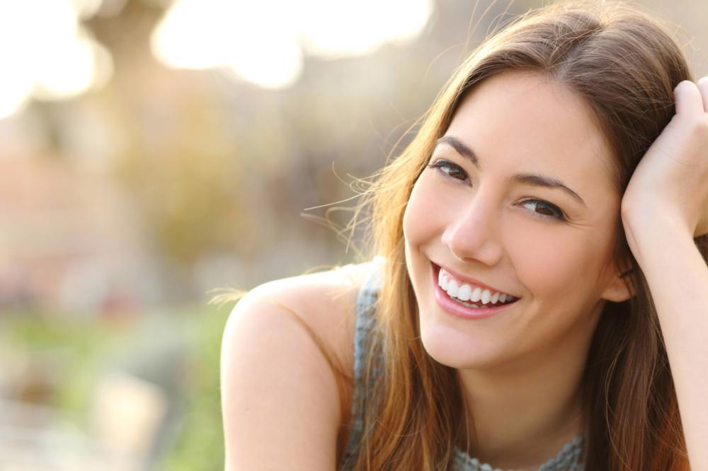 anderson woman smiling after getting dental fillings