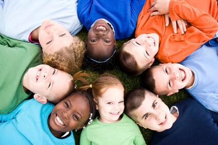 group of children smiling in anderson sc