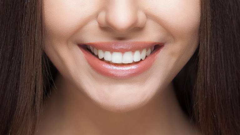 close up of anderson woman's smile
