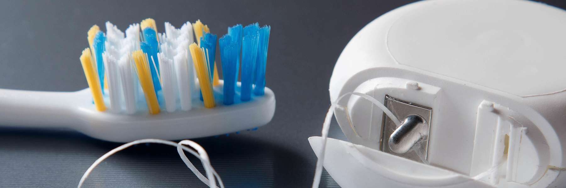 toothbrush and floss