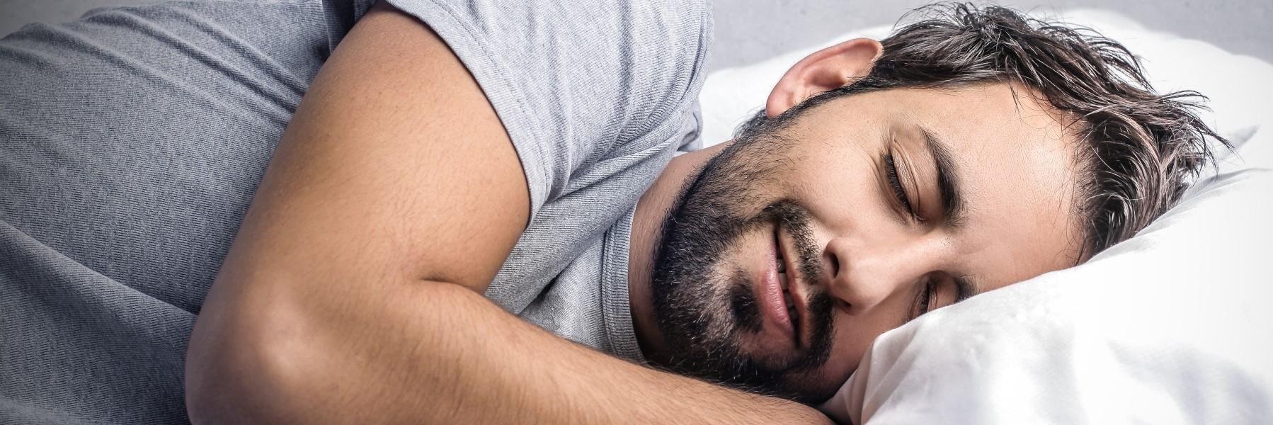 anderson man sleeping peacefully