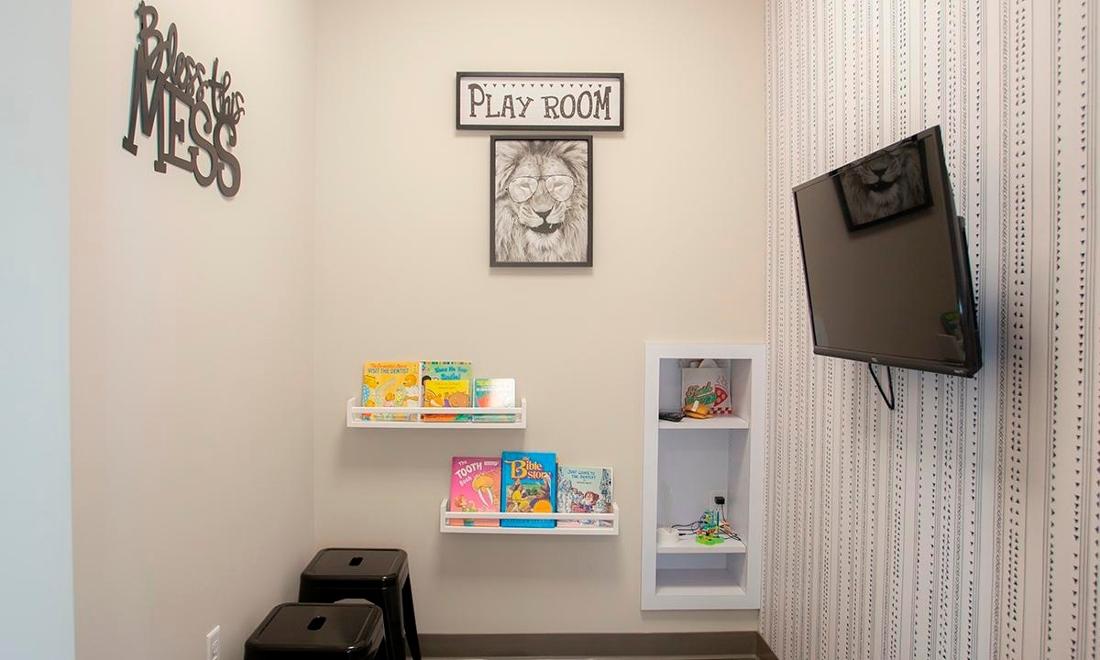 Kids room at Hopewell Family Dentistry